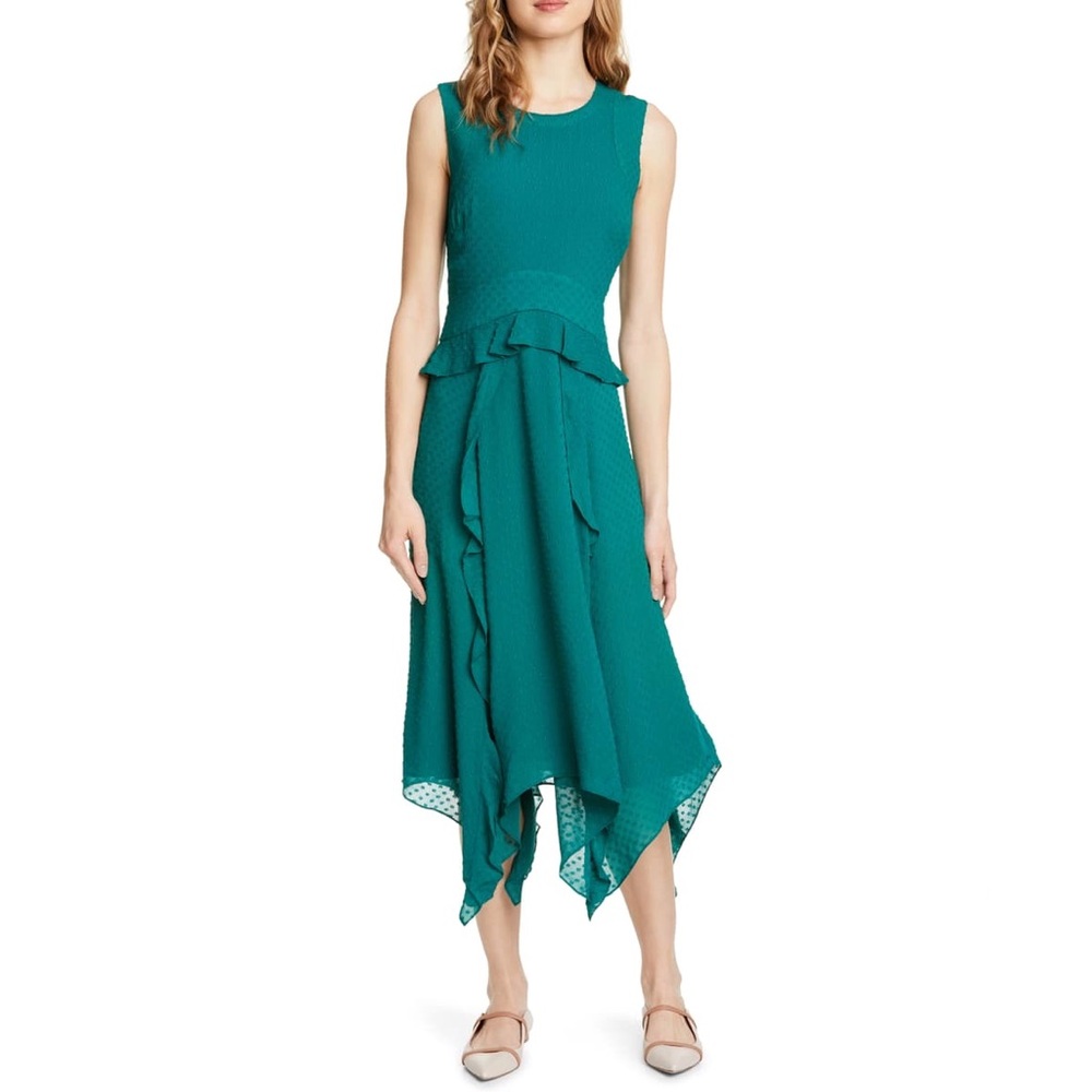 Lochin Swiss Dot Midi Dress by Club Monaco NWT
